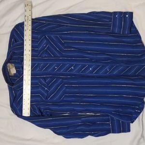 Wrangler extra large long sleeve blue snaps